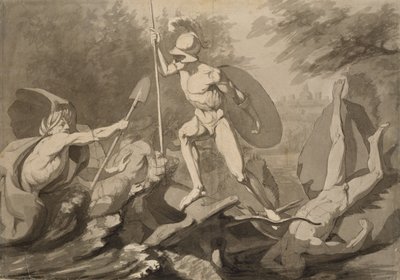 Fight of Achilles with the River Scamander by Philipp Otto Runge